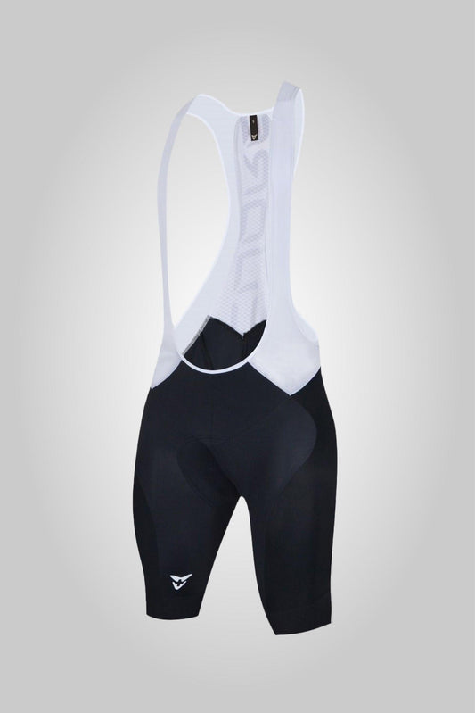 CUORE Herren Radhose mit weißen Trägern: Silver Bib Short